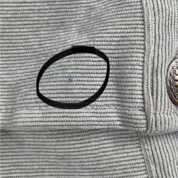 Christopher & Banks Grey Corduroy Long Sleeve Button Up Fitted Jacket Blazer - Picture 13 of 15